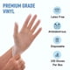 thumbnail image 2 of Guantes desechables Dre Health de vinilo sin polvo, tamaño grande, paquete de 100, 2 of 8