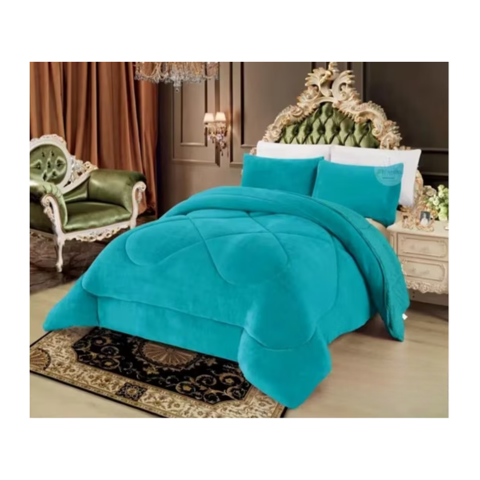 Genérico - Cobertor Plumón De Invierno Liso Para Cama 1.5 Plazas Con Chiporro