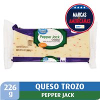 Queso Pepper Jack Trozo Coctel 226 G Great Value