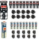 thumbnail image 1 of Kit de 20 ampolletas LED T5/T10 DODOFUN 1 W 3030SMD rojas para automóvil, 1 of 3