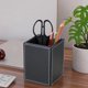 thumbnail image 2 of Organizador de escritorio negro de cuero PU KINGFOM 12 cm, 2 of 9
