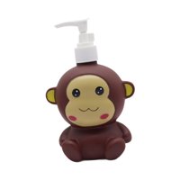 Magideal - Botella De Jabón Para Niños, Botella De Champú, Divertida, Decoración De Baño, Dispensador De Jabón, Botella De Loción De Dibujos Animados Para Niños Mono