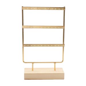 Ioensy - Soporte Para Aretes Con Agujeros Pendientes Colgantes Joyas Toalla Metal Para Mujeres 3 Capas