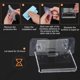 thumbnail image 5 of Uxcell 8" Estantes Flotantes Pequeños Estantes de Acrílico Transparente para Pared Estante de Pared Transparente Pequeño Estantes de Baño 2 Piezas, 5 of 7