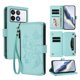 thumbnail image 1 of Funda Cartera Mariposa para [Xiaomi Poco F6 Pro] con Soporte y Cremallera Verde menta, 1 of 6