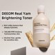 thumbnail image 2 of Tónico Iluminador Real de Ñame DEEOM, Tónico Facial Hidratante Lechoso con Agua de Arroz, Extracto de Ñame y Niacinamida, Hidratante Coreano, Sin Alcohol, Realza el Brillo, 300 ml, 2 of 3