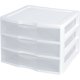 thumbnail image 1 of Sistema de almacenamiento Sterilite, 3 cajones, apilables, de plástico transparente, 1 of 2