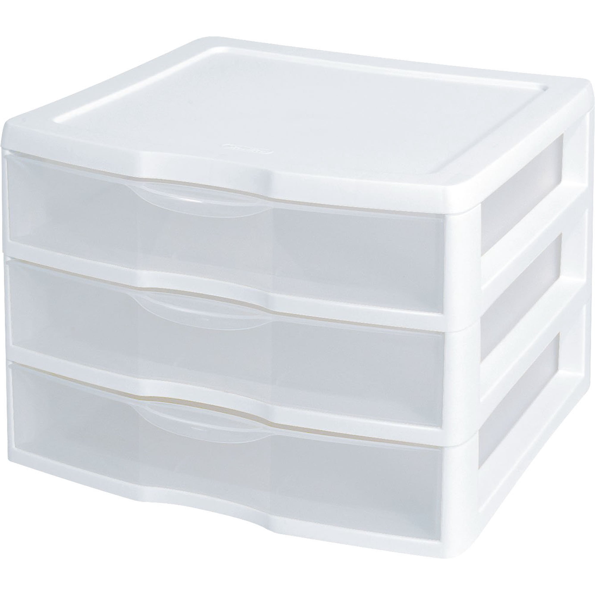 Sistema De Almacenamiento Sterilite, 3 Cajones, Apilables, De Plástico Transparente