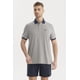 thumbnail image 1 of Polera Hombre Cuello Contraste Gris- ll, 1 of 4