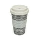 thumbnail image 1 of Mug con tapa de silicona BioBamboo Rayas, 1 of 3