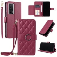 Funda Tipo Billetera Foxdock Para Xiaomi Poco F5 Pro – Tapa Abatible Con Correa Para Mujer