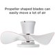 thumbnail image 2 of Ventilador de techo ocioc de 22" con luz LED silenciosa y control remoto, 2 of 8