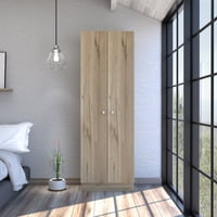 Tuhome - Closet 2 Puertas Home Duna Y Blanco 180X60X30 Cm