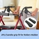 thumbnail image 5 of Piezas de repuesto para empuñaduras tipo muleta para Rollator Walker, 5 of 6