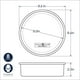 thumbnail image 3 of Molde para tartas Nordic Ware, aluminio natural, comercial, 20 cm, 3 of 3