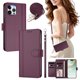 thumbnail image 2 of Funda Cartera para iPhone 12 Pro Max con Bolsillo para Billetes, Morado Oscuro, 2 of 6