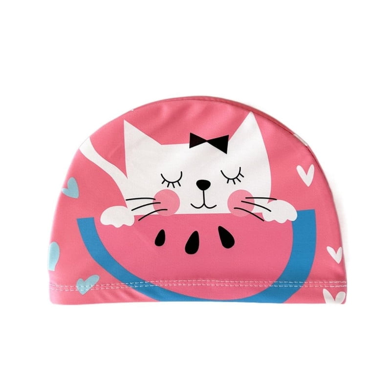 Babyluna - Gorro Natación De Niños 1 A 7 Años, Gato