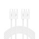 thumbnail image 1 of Cable USB C a USB C, paquete de 2 unidades, Belkin, 3 m, 60 W, para iPhone 16, color blanco, 1 of 8