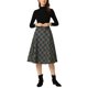 thumbnail image 2 of INSPIRE CHIC Faldas a Cuadros para Mujer Regreso a Clases con Cinturón de Cintura Alta Línea A Falda de Largo Medio Azul Verde S, 2 of 8