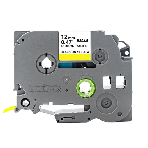 Genérico - Cinta Tze-Fx631 Para Rotuladora Brother Modelo Pt 12Mm X 8M Amarillo S M