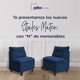 thumbnail image 2 of Par Butaca Mateo Pata Madera 1 Cuerpo Chenille Tipo Lino Azul, 2 of 5