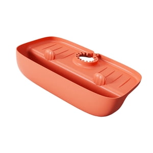 Magideal - Almohadilla De Silicona Para Fregadero, Bandeja De Almacenamiento Para Encimera, Accesorios De Baño, Protectores De Fregadero, Almohadilla Escurridora Naranja
