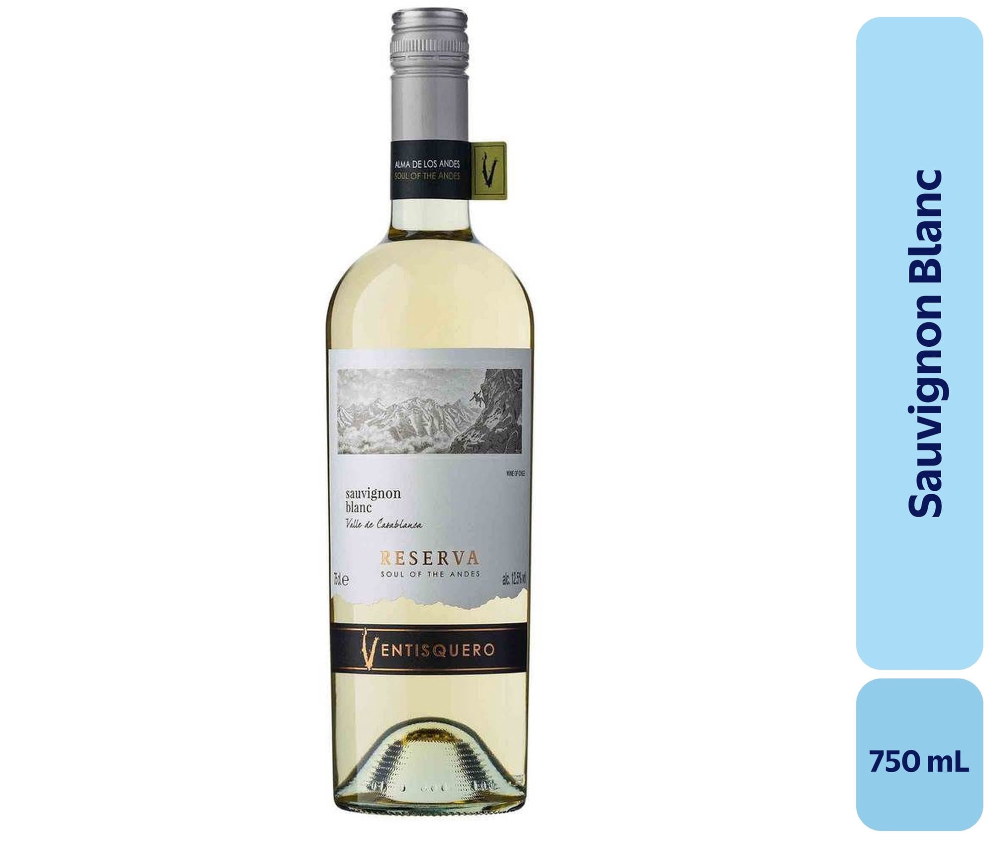 Vino Sauvignon Blanc Botella 750 mL Ventisquero