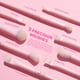 thumbnail image 4 of Set de brochas de maquillaje Jessup Pink, 14 piezas, veganas T495, con caja, 4 of 6