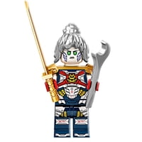 Minifigura Lego Ninjago Pixal Con Llave Y Katana Dorada