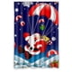 thumbnail image 1 of Cortina de ducha con diseño de muñeco de nieve, Feliz Navidad y próspero año, juego de cortinas de baño con ganchos, tamaño 48 x 72 pulgadas, 1 of 3