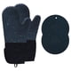 thumbnail image 5 of Mitones Creativos Para Horno De Cocina Mitones Impermeables Al Agua Guantes De Aislamiento Térmico Azul Oscuro Con Almohadilla, 5 of 5