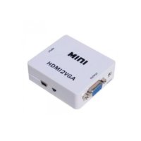 Genérico - Adaptador Convertidor Hdmi A Vga Con Salida De Audio Jac 3.5