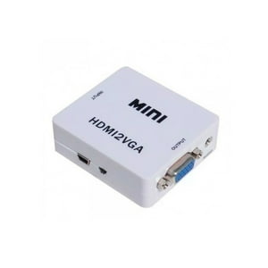Genérico - Adaptador Convertidor Hdmi A Vga Con Salida De Audio Jac 3.5