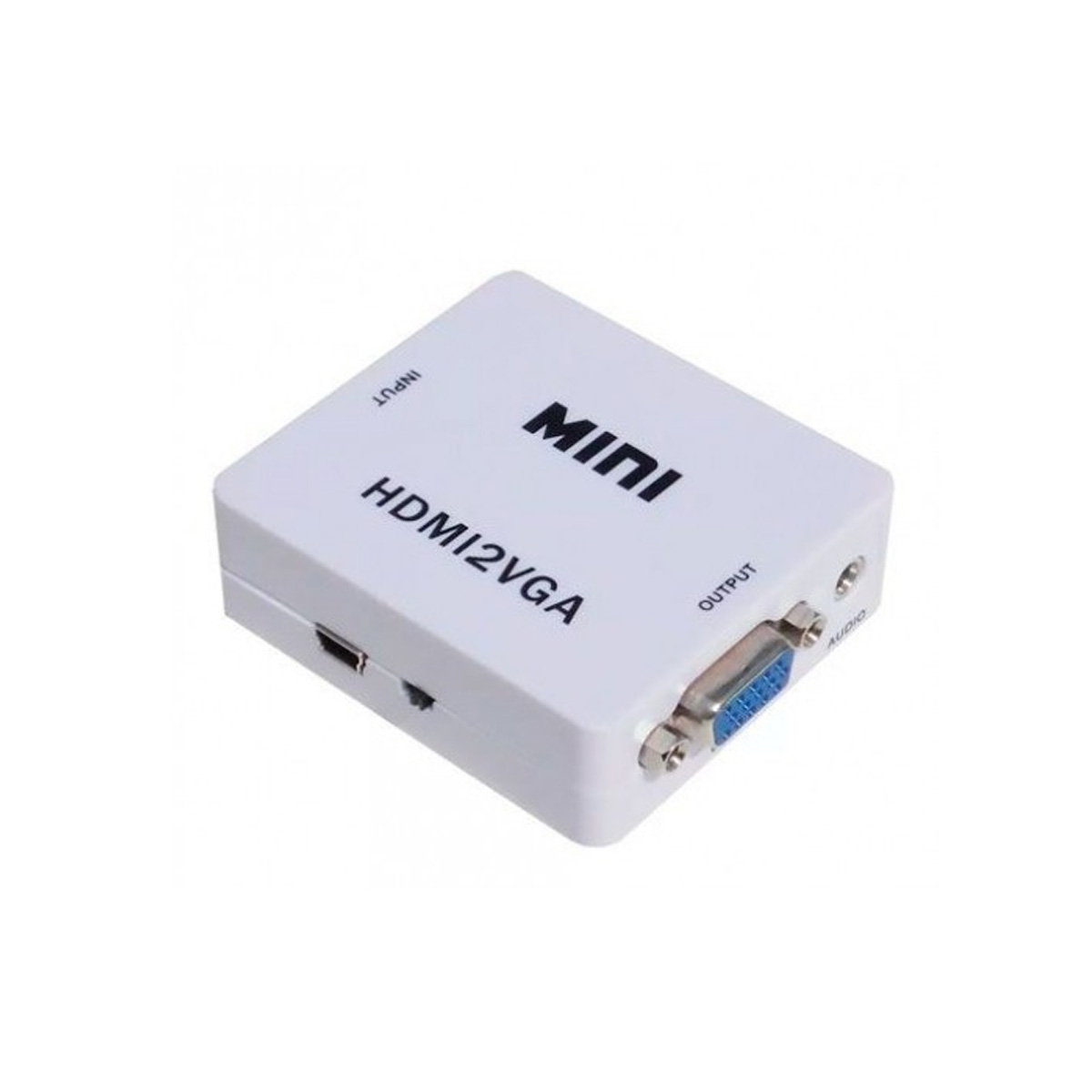 Genérico - Adaptador Convertidor Hdmi A Vga Con Salida De Audio Jac 3.5