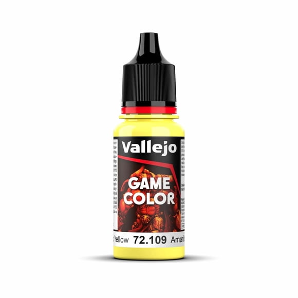 Paint Vallejo Game Color 72109, amarillo tóxico, 18 ml