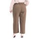 thumbnail image 3 of Agnes Orinda Pantalones Casuales de Negocios Rectos de Talle Alto con Bolsillo para Mujer de Talla Grande para Escuela, Universidad, Trabajo, Oficina 2X Marrón Oscuro, 3 of 6
