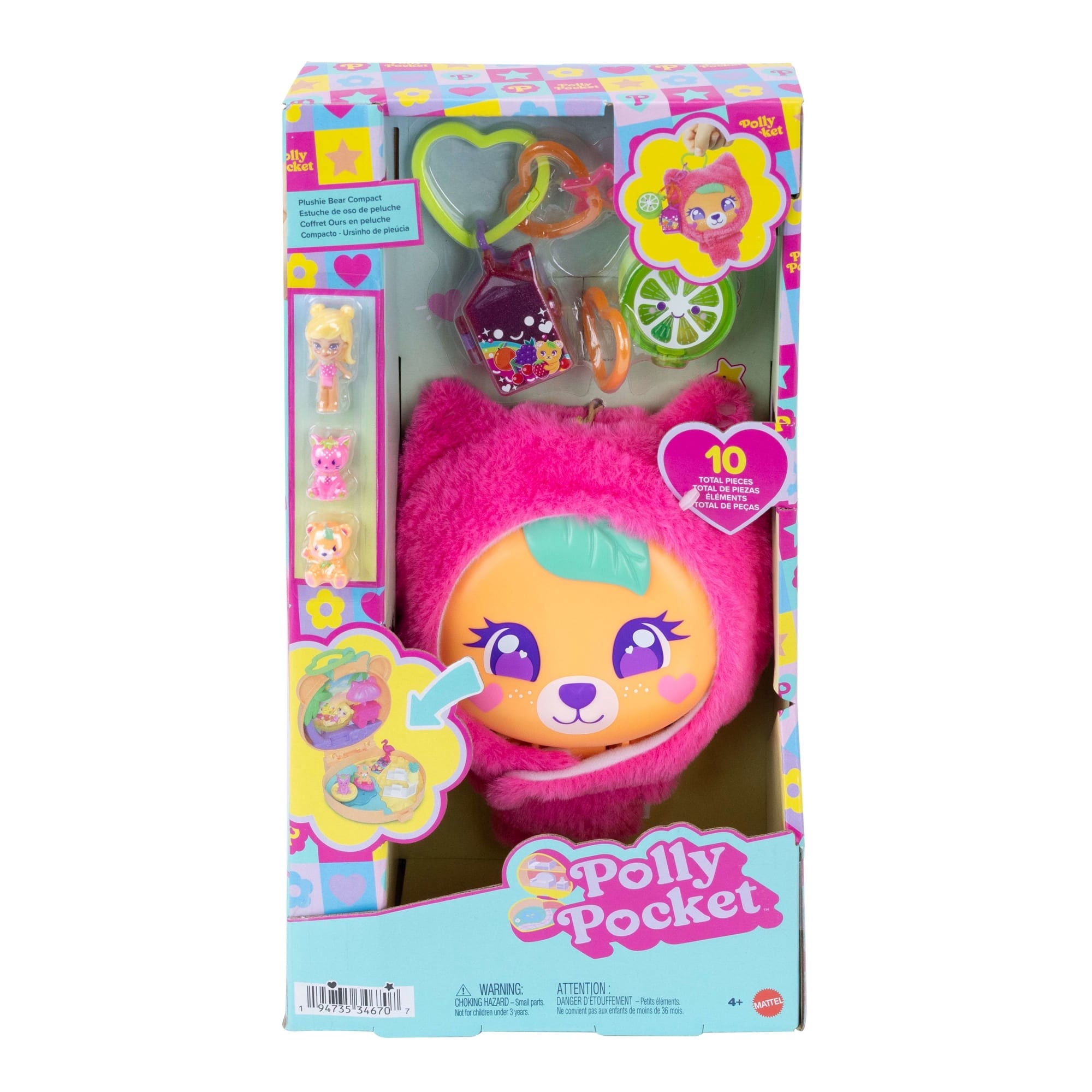Set de Juego Polly Pocket Compacto Osito de Peluche