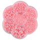 thumbnail image 2 of 2800 Unids/set Media Perla Flatback Beads Satén Brillo Plástico Para Vestido De Novia Rosa, 2 of 5