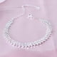 thumbnail image 3 of Tobilleras de plata para mujer, pulseras de tobillo con brillantes diamantes de imitación, tobilleras de tenis doradas ajustables, cadena para el pie de playa, joyería de verano, regalo para niñas, 3 of 6