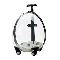 Magideal - Maleta Transportadora Para , Maleta De Transporte Ventilada, Cápsula Portátil Transpirable, Transportador Rodante Para Mascotas Para