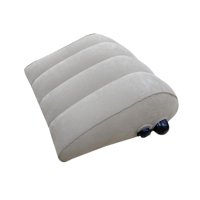 Magideal - Almohada De Cuña Inflable Para Viajes, Almohada De Elevación De Piernas, Cómoda Y Suave Almohada De Cuña De Viaje Para Dormir En El Automóvil, La Ofic