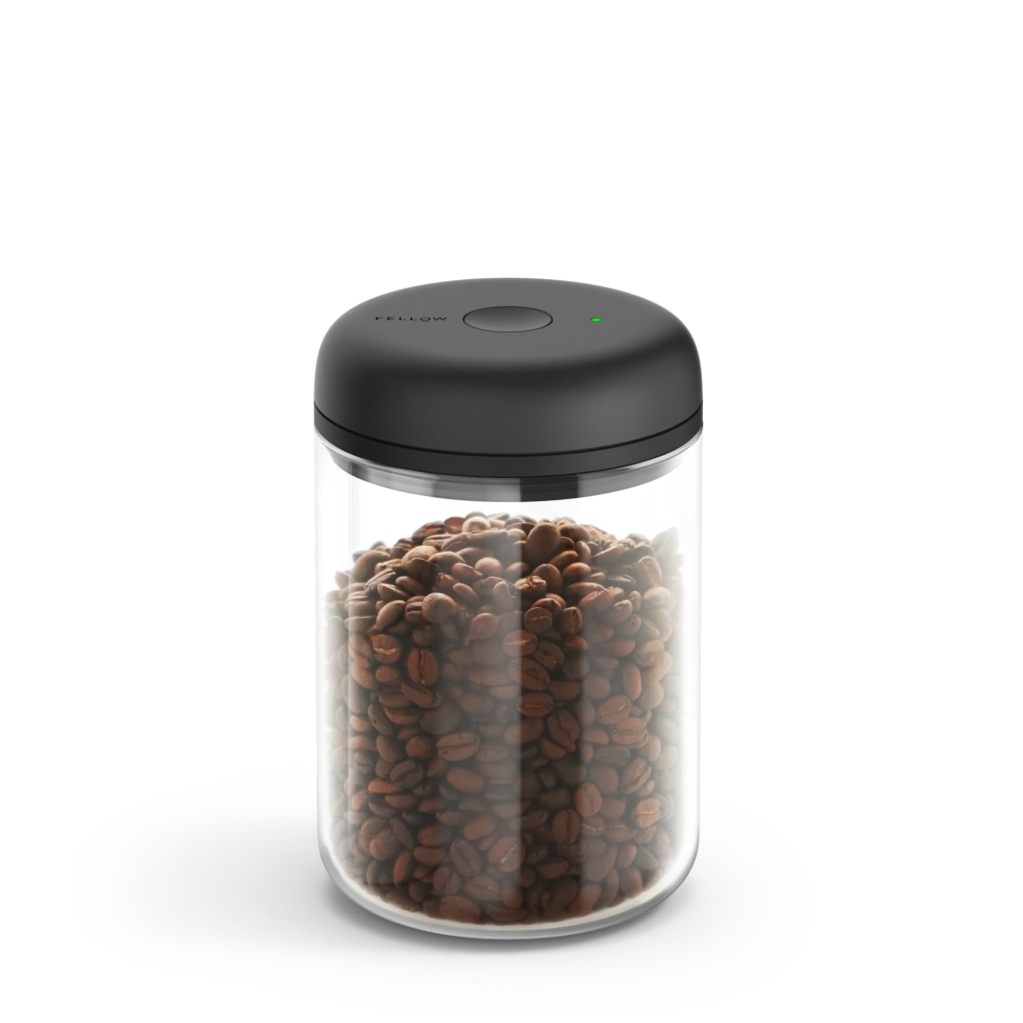 Bidón Para Aspiradora Fellow Atmos, Hermético, Café, 1,2 L, Vidrio Transparente