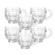 thumbnail image 2 of Set 6 tazas de vidrio con relieve 6pcs - 185ml, 2 of 2