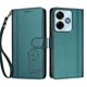 thumbnail image 3 of Funda Cartera Trébol para Xiaomi Poco M6 4G con Ranuras Tarjetas y Carga Inalámbrica Verde oscuro, 3 of 6