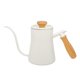 thumbnail image 1 of Hervidor De Goteo De 550 Ml Con Mango De Madera Para Verter Sobre Cafetera Tetera Blanca, 1 of 5