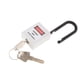 thumbnail image 4 of Seguridad Bloqueo de seguridad Candado con llave diferente pvc acero inoxidable blanco, 4 of 5