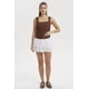 thumbnail image 4 of Polera Mujer Escote Cuadrado Recogido Café, 4 of 4