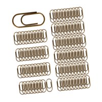 Ioensy - 100 Clips Para Notas, Clips Clasificados Para Documentos De Papelería De Aula, Color Bronce