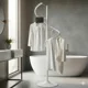 thumbnail image 4 of Perchero Exhibidor Espiral Blanco Metal 38 espacios soporta 30kg, 4 of 8