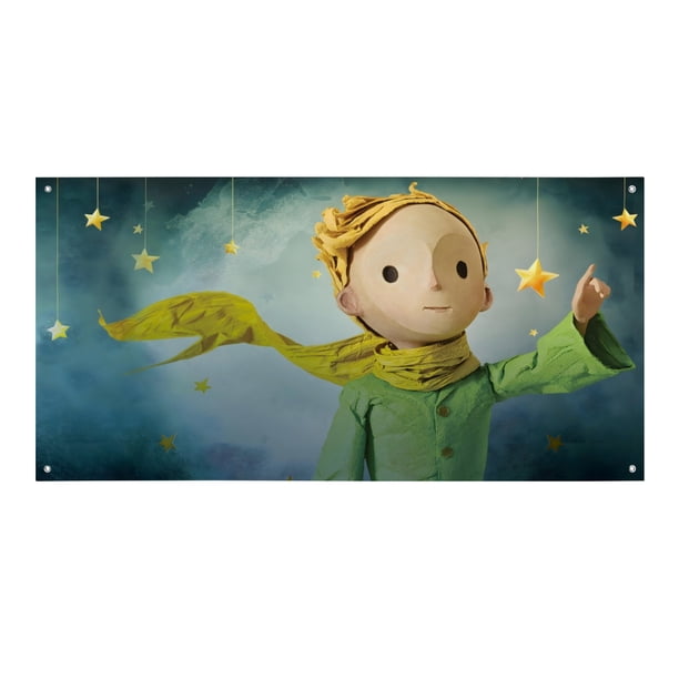 El Principito Fondo Temático Pancarta Suministros de Decoración para Fiesta de Cumpleaños, Decoración de Fondo de Fiesta Personalizado,90*180cm